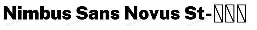 Nimbus Sans Novus St字体转换